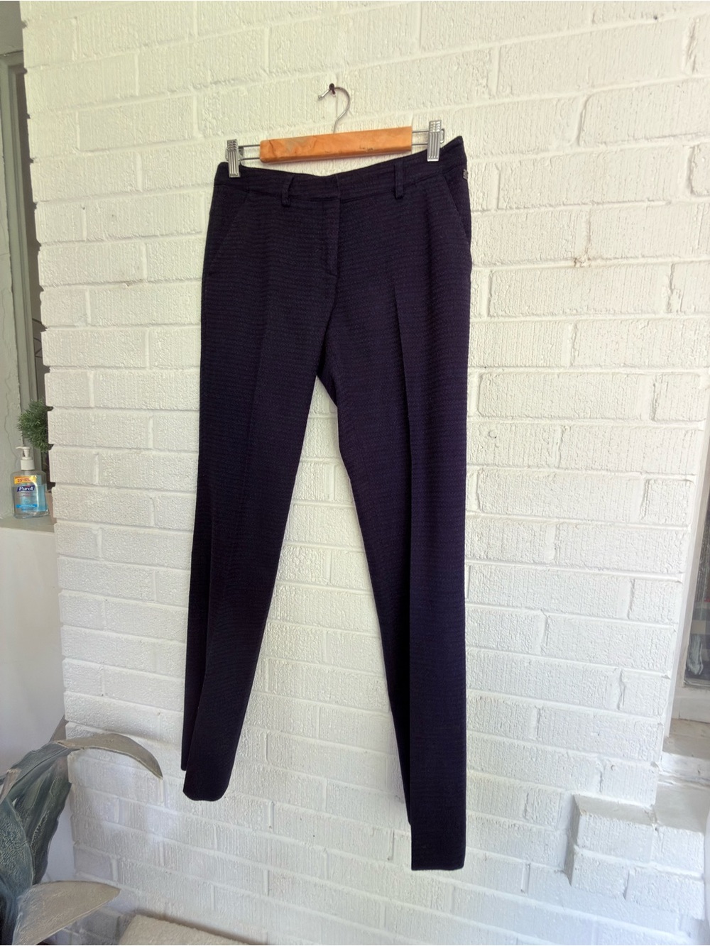 Paul & Shark Women's Navy Slim Dress Trousers - Picture 2 of 12